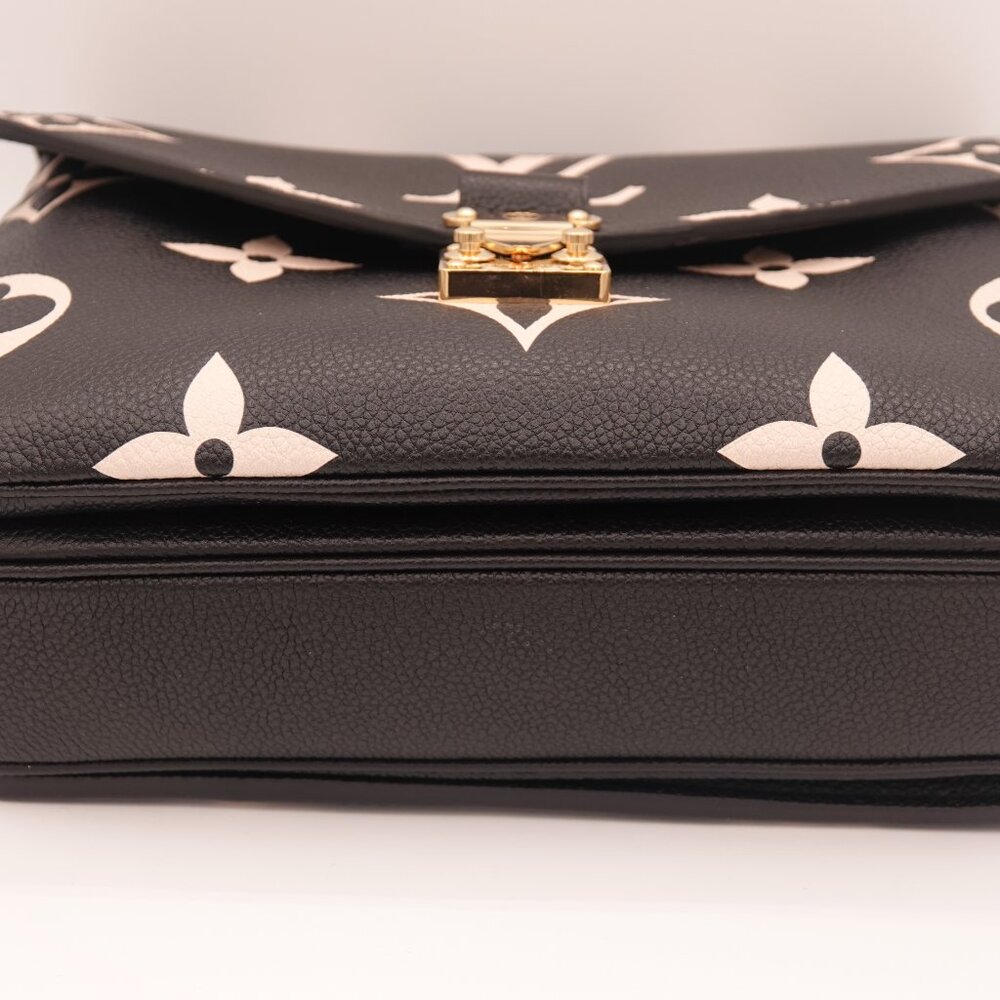 Louis Vuitton Empreinte Giant Monogram Bicolor Pochette Metis Black Beige - Picture 7 of 15